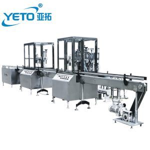 Automatikus aeroszolos szórópalack gáztöltő tömítő gyártósor berendezés